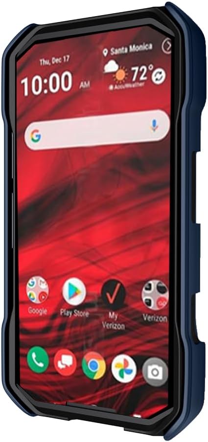 Case Compatible with Kyocera DuraForce PRO 3 (E7200), Protective Textured Case and Screen Protector (Navy Blue)......