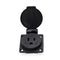 US Standard Water-Proof Power Outlet 3-Hole Socket AC 15A 125V Panel Mount Dust-Proof Industrial Electrical Female Plug Power Connector 1-Pack...