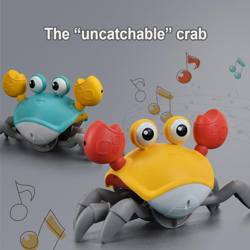 XINBAOHONG Crawling Crab Baby Toy Infant Sensory Tummy Time Toys with Music and Lights Interactive Musical Toy with Automatically Avoid Obstacles ...