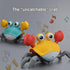 XINBAOHONG Crawling Crab Baby Toy Infant Sensory Tummy Time Toys with Music and Lights Interactive Musical Toy with Automatically Avoid Obstacles ...