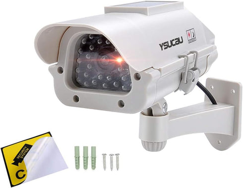 Solar Powered CCTV Security Fake Dummy Camera with Flashing Led Outdoor/Indoor Use for Homes & Business...