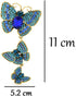 Crystal Rhinestone Butterfly Brooches For Women Pretty 3 Butterfly Insects Party Casual Brooch Lapel Pins Elegant Dress Accessories Wedding Christ...