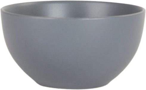 10 Strawberry Street Wazee Matte 5.5"/16oz Cereal Bowl, Set of 6, Charcoal Gray...