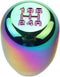 DEWHEL 5 Speed Manual Shift Knob M10x1.25 Screw On Aluminum (Neo-Chrome)...