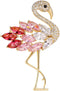 Rhinestone Flamingo Brooch Pin for Women Girls Fashion Crystal Delicate Animal Brooch Lapel Pins Elegant Dress Accessories Jewelry Gift Corsage fo...