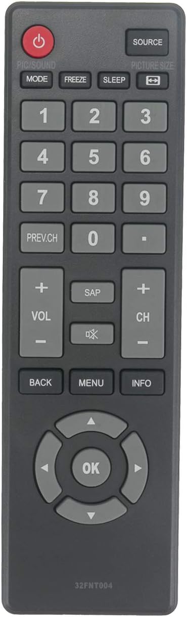 32FNT004 Replace Remote Control fit for Emerson LCD TV HDTV LE240EM4 LE240EM4EN LE290EM4 LE290EM4F LE320EM4 LE391EM4 LF320EM4 LF320EM4A LF320EM4F ...