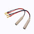 2-Packs 1/4 Inch TS Female to Banana Plug, 6.35mm Female Jack to Banana Plug Speaker, Flexible Silicone Audio Banana Plugs for Speaker Wire(6 inch...
