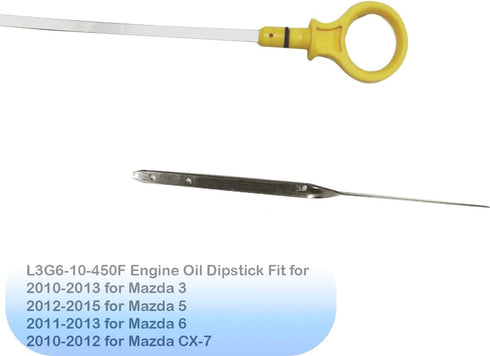 L3G6-10-450F Engine Oil Dipstick Fit for 2010-2013 for Mazda 3 2012-2015 for Mazda 5 2011-2013 for Mazda 6...