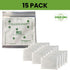 Green Piece® Overstuffed - Pack of All Natural Baby Diaper Pail Deodorizer Activated Charcoal Air Purifier - Pack of 15 Double Sized Sachets (24g)...