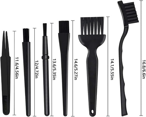 1Pcs 6 in 1 Antistatic Brush Portable Antistatic Cleaning Brush Set Suitable for Cleaning Keyboard, Computer, Camera, Mobile Phone Motherboard and...