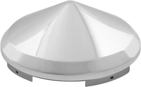 Grand General 10700 Chrome Universal Front Cone Hub Cap with 7/16" Lip and 6 Notches...