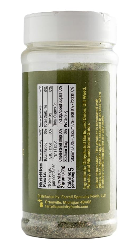 Dairy Free Ranch Mix by Farrell Specialty Foods – Dairy, Egg, Soy, Nut, Sugar, Sodium / & Salt Free – Delicious Salad Dressing, Vegetable Dip & Se...