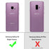 KIOMY Clear Case for Samsung Galaxy S9, Airbags Corners Shockproof Bumper Protective Cover Hybrid Design Hard PC Back + Flexible TPU Frame Lace Fl...