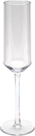 G.E.T. SW-1462-CL-EC Via BPA-Free Shatterproof Plastic Champagne Glasses, 6 Ounce, Clear (Set of 4)...
