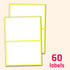 60 Pack, Large Labels for Storage Bins, Organizing - White, 6" x 4"...