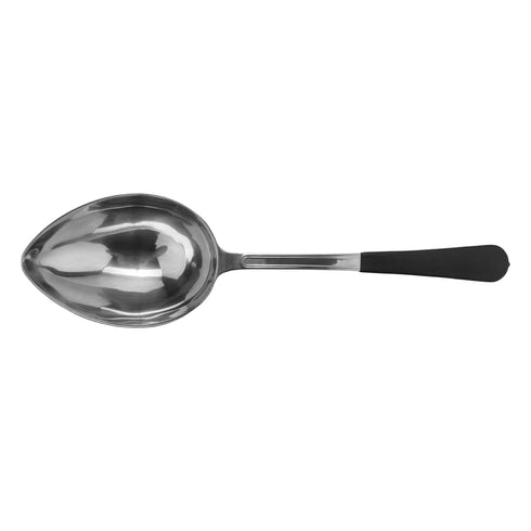 G.E.T. Enterprises 8 oz. Stainless Steel Solid Spoon with Cool-Grip Handle Dishwasher Safe Stainless Steel Serving Utensils Collection BSRIM-33 (P...