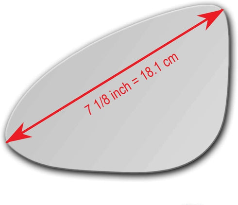New Replacement Mirror Glass with Full Size Adhesive for 2013-2016 Chevrolet Spark Driver Side View Left LH...