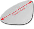 New Replacement Mirror Glass with Full Size Adhesive for 2013-2016 Chevrolet Spark Driver Side View Left LH...