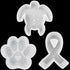 3 Pcs Set Freshie Silicone Mold Car Freshie Mold for Aroma Beads DIY Handmade Freshies Mould (Paw Print + Ribbon + Sea Turtle)...