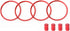 for Honda CRV Civic Accord CR- V XRV HRV Wheel Center Caps Hub Rings, Sporty Stickers Tire Hubcap Trims Decoration for Civic 2016-2025, for CRV 20...