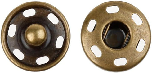 Cotowin Sew-On Snaps,Bronze Press Buttons,Pack of 10,15mm...