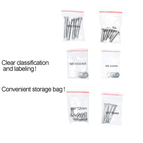 Universal TV Mount Screw Kit Includes M4, M5, M6 Screws, Washers and Spacers - Stainless Steel - Compatible with VESA Wall TV or Monitor Mounting...