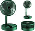 Portable Folding Fan, Rechargeable Standing Pedestal USB Fan, 3 Speeds, 2000mAh Battery Operated Fan for Home, Camping, Outdoor and Office, 6.5-In...