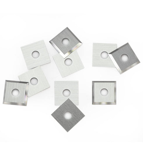 12mm Square Carbide Inserts Cutters Knives Blades 12×12×1.5mm-35°for Woodworking Spiral/Helical Planer Cutter Head or Lathe Turning 10pcs...