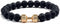 Traintough Dumbbell Bracelet for Men Cool Volcanic Rock Anxiety Bead Bracelet Adjustable Fitness Yoga Barbell Bracelet Jewelry Gifts for Men Women...