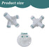 9pcs White Tent Replacement Spare Parts 3x3m Gazebo,Gazebo Awning Tent Feet Corner Center Connector,for 25/19mm Tent Connectors...