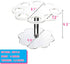 Ice Cream Cone Holder Stand with 8 Holes Capacity, Clear Acrylic Waffle Cone Holder for Mini Ice Cream Cones Snow Cone Hand Roll Sushi Popcorn Swe...