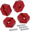 RC Aluminum Wheel Hubs Hex Driver Adapter for 1/16 Slash E-Revo Summit, Upgrade 7154...