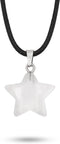 Sacina Gothic Boho Star Necklace, Star Necklace Y2k, White Nature Stone Star Pendant, Boho Necklace, Gothic Necklace, Y2k Necklaces, Christmas New...
