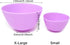 Honbay 4PCS Silicone Mixing Bowls Prep and Serve Bowls for Mixing Facial Mask or Holding Ingredient (13×7.5CM)...
