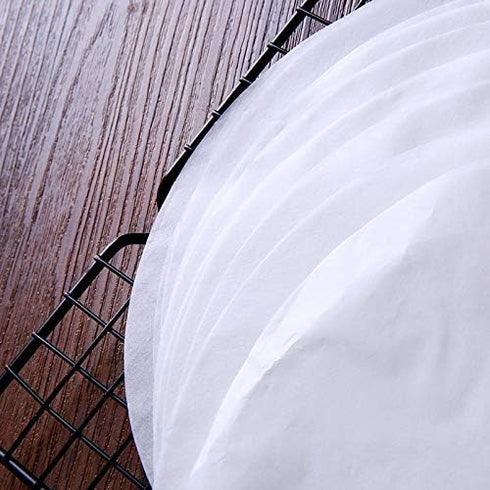 Ergonflow 100 Sheets Parchment Paper Rounds 6" and 8" Diameter-Non-Stick Cake Pan Liner Circles,Cookie Baking Sheets,Precut for Cake Baking, White...