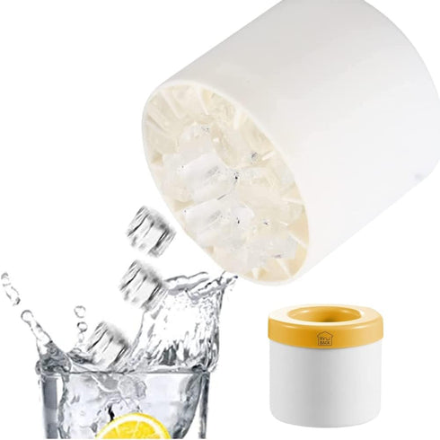 Mini Ice Cubes Maker, Decompress Ice Lattice,Cylinder 3D Silicone Ice Lattice Molding Ice Maker,Holds to 60 Ice Cubes Portable Ice Trays for Freez...