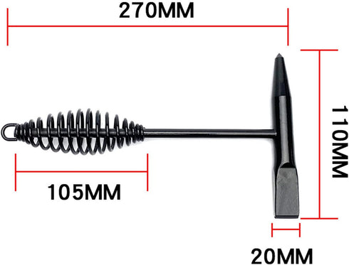 Welding Chipping Hammer with Coil Spring Handle for Cleaning Removing Slag and Welding Residue...