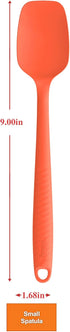 Permanent Warranty Silicone Small Spoon 1 PCS Heat Resistant Silicone Spatula Cooking for Nonstick Cookware Kitchen Gadgets Small Spoon Orange...