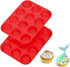 CAKETIME Silicone Muffin Pan, 12-Cup Cupcake Pan for Baking Muffin, Cake, Fat Bomb, 2-Pack Nonstick BPA Free...