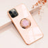 Omorro Rose Gold iPhone 13 Pro Case for Women - Kickstand Ring Holder with 360 Rotation, Magnetic Mount Compatible, Slim Luxury Girly Case in Pink...