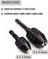 Mini Drill Chuck Adapeter 2 PCS Keyless Quick Change Mini Drill Chuck Converter 1/4” Hex Shank for Micro Drill Bit Chuck Conversion Tool, Keyless ...