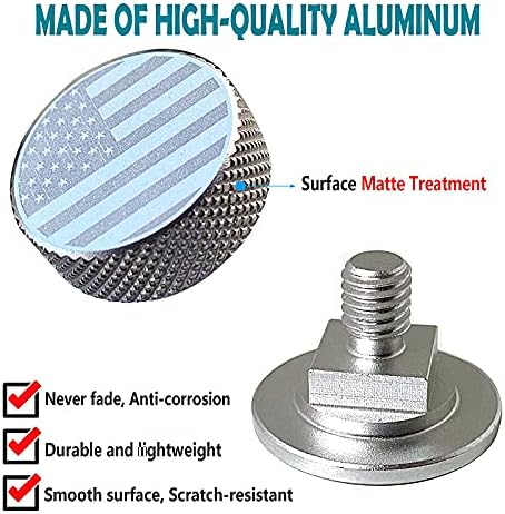 Welding Hood Pipeliner Helmet Fasteners-1Pair Silver Aluminum Helmet Pipeliner Headgear Replacement Parts Accessories Screws Flip Hood, Anti-Rust ...