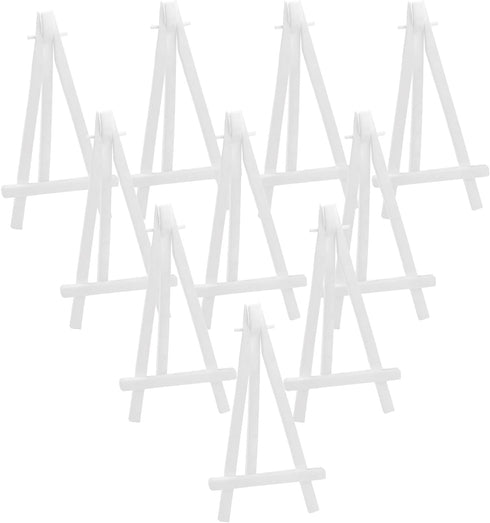 Mini Plastic Display Easel, 20 Pcs White Tabletop Art Easel Painting Easels for Photo Paintings Cards Invitations Menu Display...