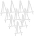 Mini Plastic Display Easel, 20 Pcs White Tabletop Art Easel Painting Easels for Photo Paintings Cards Invitations Menu Display...