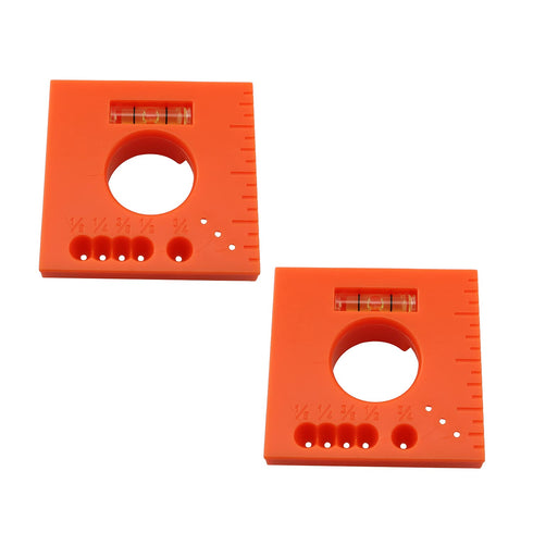 2pcs Mark Offset Ruler with Gradienter Finish Carpentry Tools 5 in 1 Multifunction Ruler for Parallel Lines for Woodworking...