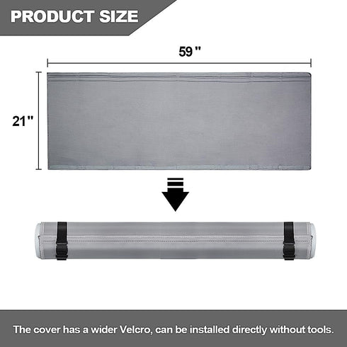Portable Air Conditioner Hose Cover Wrap, Insulated AC Hose Sleeve, AC Cover Fits For 5" & 5.9" Diameter Exhaust Hoses, Easy Installation...