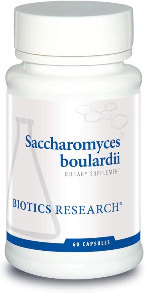 Biotics Saccharomyces boulardii Probiotic Supplement. Benefits Microbial Balance. Dairy-Free, Temperature-Stable, Supports GI Health, Supports Hea...