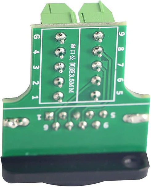 QIANRENON DB9 Panel Mount Terminal RS232 Serial to Terminal Female Adapter Connector Breakout Board, 9 Pin Welding-Free D-Type Connector,Black...