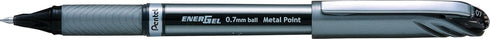 Pentel EnerGel NV Liquid Gel Pen, 0.7mm, Medium Line Capped, Metal Tip, Black Ink Sold as 1...