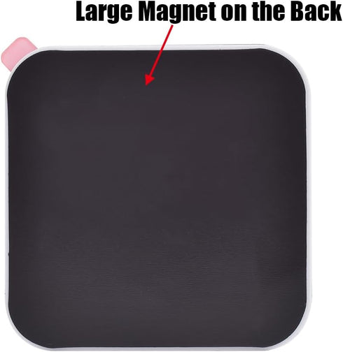Kichwit Dishwasher Magnet Clean Dirty Running Empty, Non-Scratch Strong Magnetic Backing, Residue Free Adhesive Included, 3.5 Inch, Black...